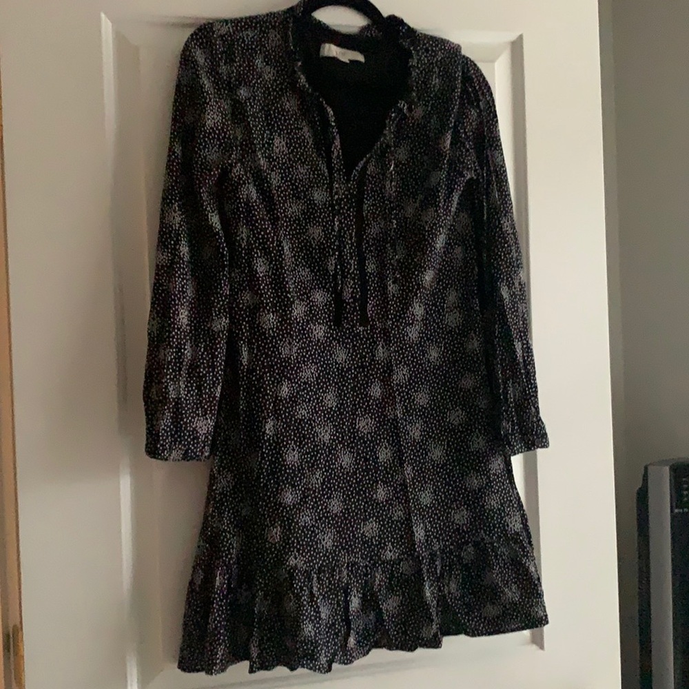 LOFT Ruffle Long-sleeve Dress